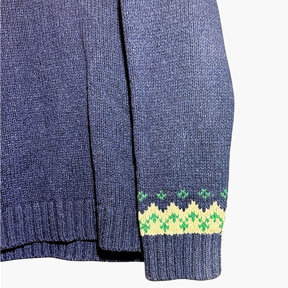 Vintage 1990’s L.L. Bean 100% Lamb’s Wool “Fair Isle” knit sweater - Picture 4 of 8